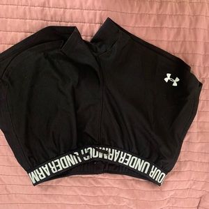 Under armour running shorts black